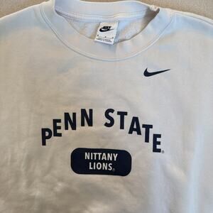 PENN STATE NITTANY LIONS NIKE COLLEGE WOMENS LOOSE FIT CROP TOP HOODIE MEDIUM